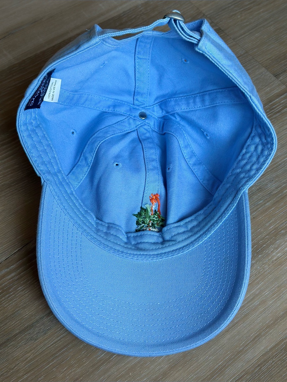 Smathers & Branson Merion Golf Club 1896 Hat Needlepoint Blue Wicker Basket Cap - Picture 3 of 6